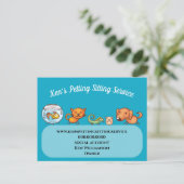 Cute Dog Walking Animal Car Pet Service Briefkaart (Staand voorkant)