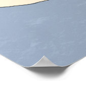 Cute Dog Walking Dog Grooming Business on Blue Poster (Hoek)