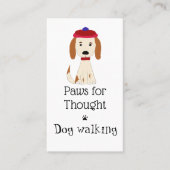 Cute Dog Walking/Dog Grooming Visitekaartje (Voorkant)