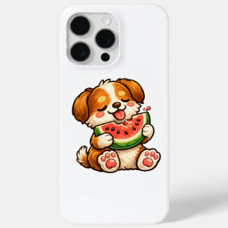 Cute Dog Watermelon iPhone 15 Pro Max Hoesje