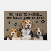Cute Dog, we weten dat je hier bent Deurmat (Voorkant)