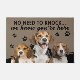 Cute Dog, we weten dat je hier bent Deurmat