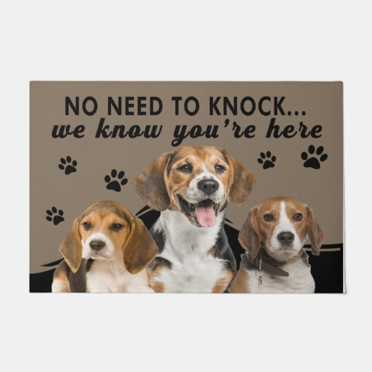 Cute Dog, we weten dat je hier bent Deurmat (Voorkant)