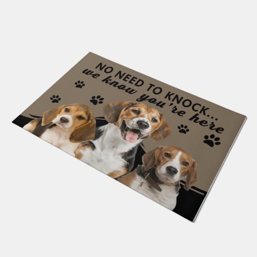 Cute Dog, we weten dat je hier bent Deurmat (Schuin)