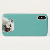 Cute dog white Bulldog Case-Mate iPhone Case (Achterkant (horizontaal))