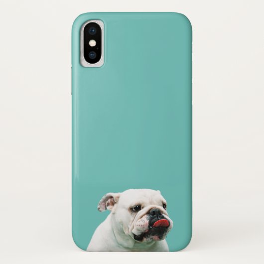 Cute dog white Bulldog Case-Mate iPhone Case (Achterkant)