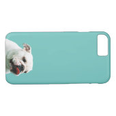 Cute dog white Bulldog Case-Mate iPhone Case (Achterkant (Horizontaal))