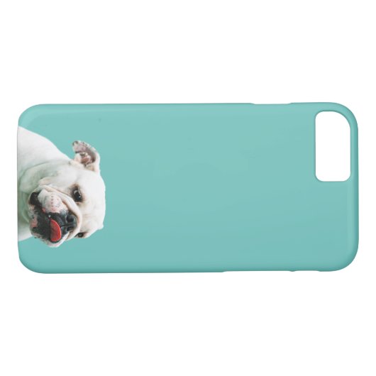 Cute dog white Bulldog Case-Mate iPhone Case (Achterkant (Horizontaal))