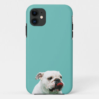 Cute dog white Bulldog iPhone 11 Hoesje