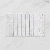 Cute Dog Wood Stripes Pet Salon Grooming Visitekaartje (Achterkant)