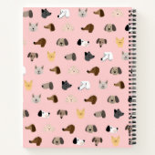 Cute Dog wordt geconfronteerd met roze, speciaal o Notitieboek (Achterkant)