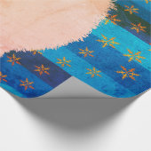 Cute Dog Wrapping Paper Cadeaupapier (Hoek)