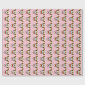 Cute Dog Wrapping Paper Cadeaupapier (Vlak)