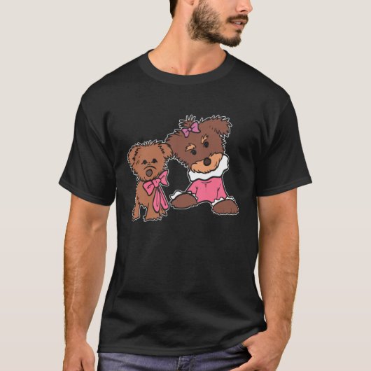 Cute Dog Yorkie Mom T-shirt (Voorkant)