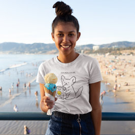 Cute dog zomer Lovin hallo sunshine T-shirt