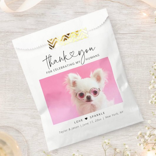 Cute Doggie Bag | Thank You Dog Wedding Favor Bag Bedankzakje