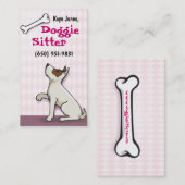 Cute Doggie Visitekaartjes- roze Visitekaartje (Voorkant / Achterkant)
