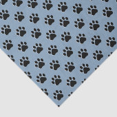 Cute Doggy Black Paws Tissuepapier (Detail)