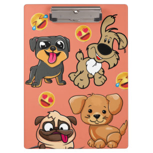 Cute Doggy Cartoon Style personaliseren Klembord