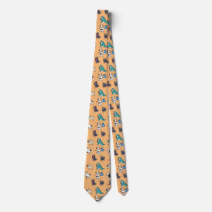 Cute Doggy Design met naam aanpassen Stropdas