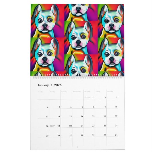 Cute Doggy Faces 2023 Kalender (Jan 2026)