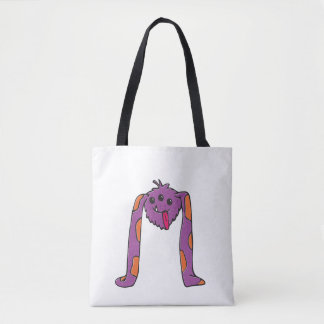 Cute doggy monster tote bag