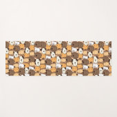 Cute Dogs Animal Pattern Yogamat (Voorkant (horizontaal))