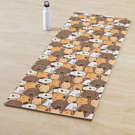Cute Dogs Animal Pattern Yogamat (In situ)