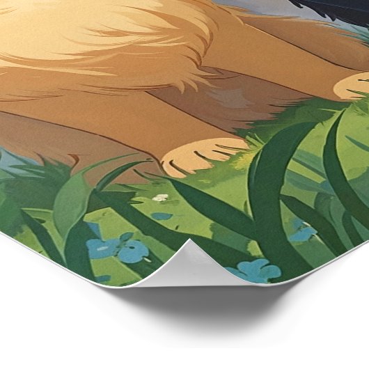 Cute dogs background poster (Hoek)