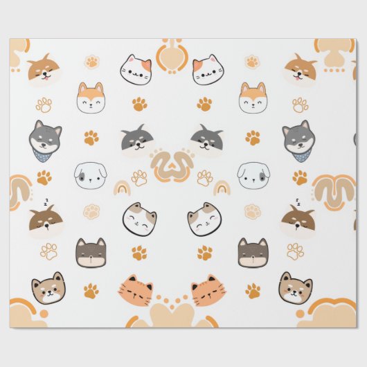 CUTE DOGS CADEAUPAPIER (Vlak)