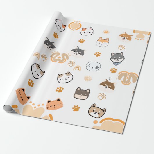 CUTE DOGS CADEAUPAPIER (Uitgerold)