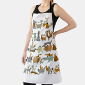 Cute dogs collectie, schets  illustratie schort (Insitu)