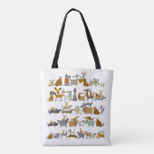 Cute dogs collectie, schets  illustratie tote bag (Achterkant)
