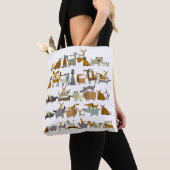 Cute dogs collectie, schets  illustratie tote bag (Dichtbij)