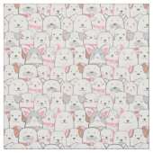 Cute Dogs Fabric Stof (Swatch)