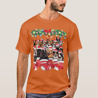 Cute Dogs for Christmas Xmas Season Dog Lover T-shirt