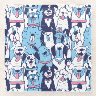 Cute Dogs Glass Onderzetter