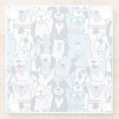 Cute Dogs Glass Onderzetter (Achterkant)