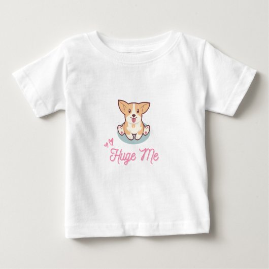 Cute Dogs Huge Me Baby T-Shirt (Voorkant)