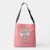 Cute dogs illustratie Reddingshonden aangepaste na Crossbody Tas (Achterkant)