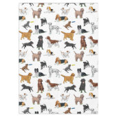 Cute Dogs Illustrations Pattern Tablecloth Tafelkleed (Voorkant)
