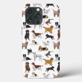 Cute Dogs Illustrator Pattern Case-Mate iPhone Case (Achterkant)