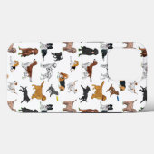 Cute Dogs Illustrator Pattern Case-Mate iPhone Case (Achterkant (horizontaal))