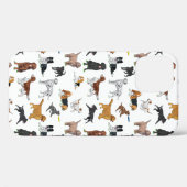 Cute Dogs Illustrator Pattern Case-Mate iPhone Case (Achterkant (horizontaal))