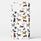 Cute Dogs Illustrator Pattern Case-Mate iPhone Case (Achterkant)