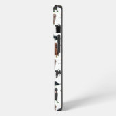 Cute Dogs Illustrator Pattern iPhone Hoesje (Linkerkant)