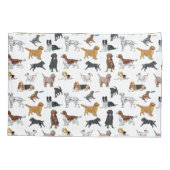 Cute Dogs Illustrator Pattern Kussensloop (Achterkant)