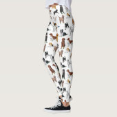 Cute Dogs Illustrator Pattern Leggings (Links)