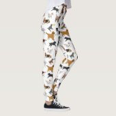 Cute Dogs Illustrator Pattern Leggings (Rechts)