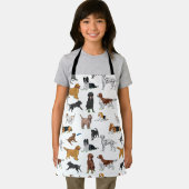 Cute Dogs Illustrator Pattern Schort (Insitu)
